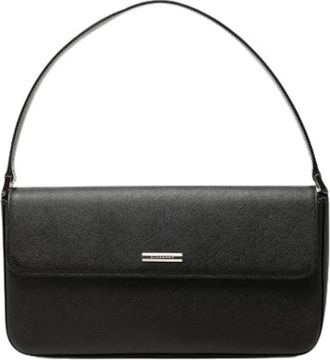 Burberry Pre-owned Vintage Schoudertas - Dames - Vintage Schoudertas - Zwart - ONE Size - Leer - Vintage