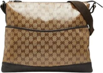 Gucci Pre-owned Cross Body Bags, female, Beige, Size: ONE SIZE Pre-owned Cross Body Bag