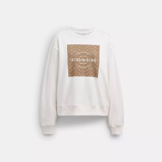 Coach Signature Square Crewneck Sweater