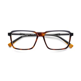 Etnia Barcelona Santa Rosa Rectangular Tortoiseshell Acetate Eyeglasses with Slim Black Temples