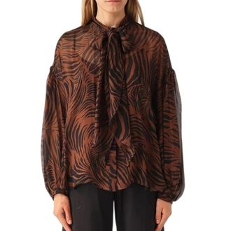 Max Mara Blouses, female, Brown, Size: XL Ballata Shirt