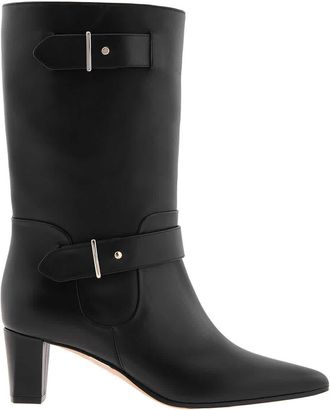 Bally Denice 55 Leather Mid-Calf Boots, Brand Size 36.5 ( US Size 6 )