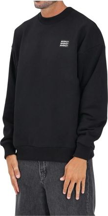Market Market, Hoodies & sweatvesten, Heren, Zwart, XL, Katoen, Crewneck Sweatshirt
