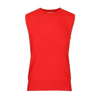 arch4 Alessandra Vest - female - Arch4 - Cashmere Knitwear - Red - M - Knitwear