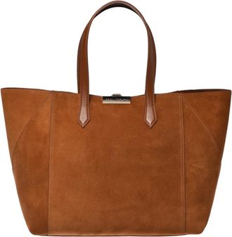 Baldinini Suede Tote Bag - Dames - Shoppers - Bruin - ONE Size - Leer - Tassen