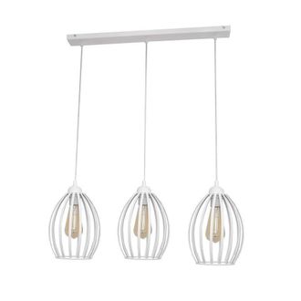 Netlighting Dali Straight Bar Pendant Ceiling Light White 70cm