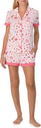 Kate Spade New York print short pajamas in Pink Print at Nordstrom, Size X-Small