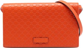 Gucci Pre-owned Gucci Microguccissima Wallet on Strap Ladies 466507 0416