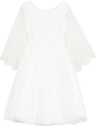 Amaya Dress with lace sleeves