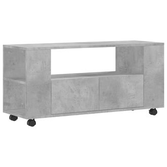 vidaXL Vidaxl - Mueble De Tv Madera De Ingenier&iacute;a Gris Hormig&oacute;n 102x34,5x43 Cm