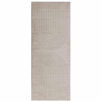 vidaXL Alfombras De &Aacute;rea Rectangular Galati Beige 200 X 80 Cm Vidaxl