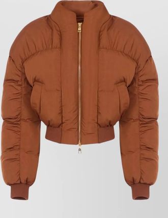 Elisabetta Franchi down cropped oversized puffer jacket
