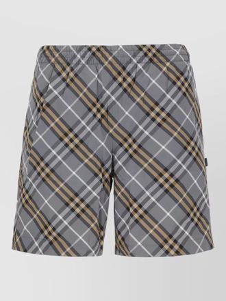 Burberry swim shorts plaid pattern back pocket