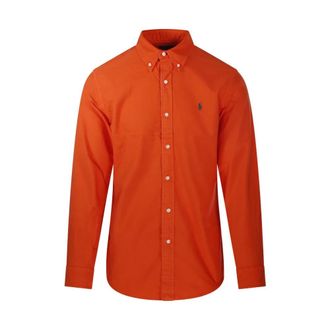Ralph Lauren College Shirt - Heren - Casual Overhemden - Oranje - M - Overhemden
