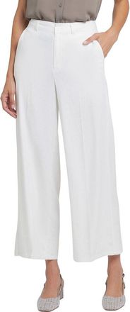 NYDJ Morgan Linen-Blend White Trouser Jean