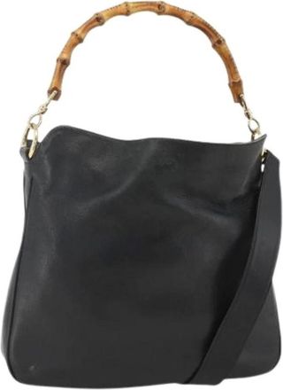 Gucci Pre-owned Handbags, female, Black, Size: ONE SIZE Pre-owned Vintage Shoulder Bag