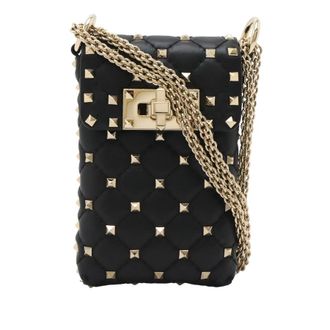Valentino Pre-owned Valentino Lambskin Rockstud Spike Phone Case Crossbody Ladies H347GEY8UI22YXKB