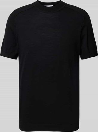 Selected T-Shirt aus reiner Wolle in Black, Größe XL