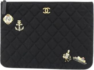 Chanel Pre-owned Clutches, female, Black, Size: ONE SIZE Pre-owned Clutch