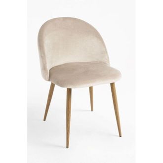 Regalos Miguel Sillas Comedor - Silla Vint Terciopelo - Beige