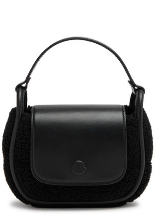 Moncler Tiarna Mini Faux Shearling Cross-body bag - Black - One Size