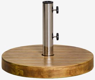 Sklum Pie De Sombrilla Redondo &Oslash;50 Cm En Madera Canco Sklum