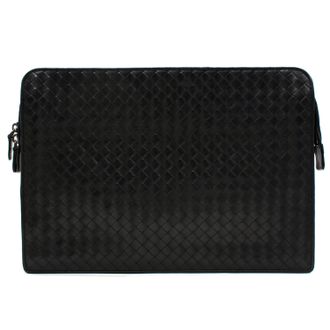Bottega Veneta Black Large Pochette/document holder
