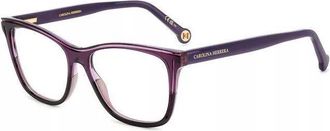 Carolina Herrera Womens 53 mm Glitter Violet Eyeglasses