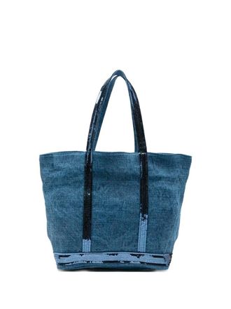 Vanessa Bruno Linen Medium Zipped Cabas Tote