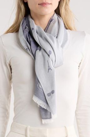 Karl Lagerfeld Icon Logo Pashmina in Naval Academy at Nordstrom Rack