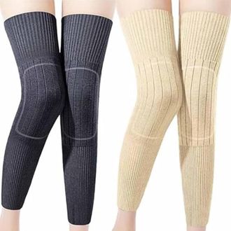 Generic Knee Brace,Self-Heating Knee Pads for Men and Women,Elastic Cotton Leg Warmers,Soft Faux Cashmere Thermal Warming Knees Pads (2D, XXL)