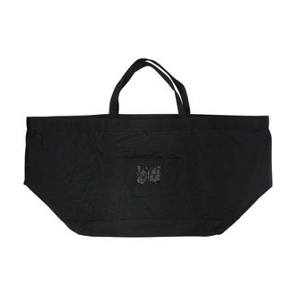 Needles Borsa Tote Trapuntata con Logo Farfalla - - Bags - Uomo - Nero - ONE SIZE
