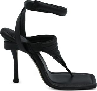 Giaborghini Gia square-toe sandals - Zwart