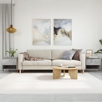 vidaXL Coffee Tables 2 pcs Concrete Grey 50x46x50 cm Engineered Wood vidaXL