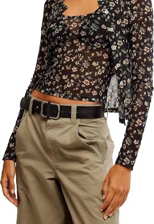 Free People Twosie For One Top Set In Black Combo