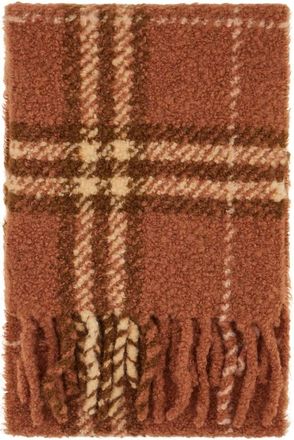 Burberry Geborduurde alpacamix sjaal - unisex - Wintersjaals - Bruin - ONE Size - Wol - Accessoires