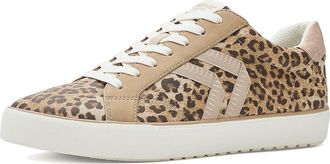 Dr. Scholls Offline Lace-Up Shoes Womens Shoes Light Sand/Tan Leopard : 7.5 M, Faux Leather