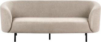 Beliani Sofa 3 Seater LOEN Fabric Taupe