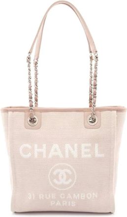 Chanel Borsa tote PM Deauville 2014-2015 - Toni neutri