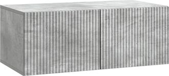 vidaXL Mueble Para Tv De Pared 78,5 X 41 X 30 Cm Gris Hormig&oacute;n Vidaxl