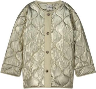 Summum Metallic Gewatteerde Jas - Dames - Winterjassen - Grijs - S - Jassen
