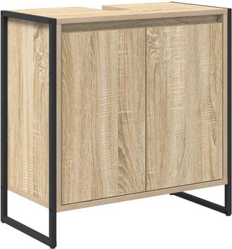 vidaXL Gabinete De Ba&ntilde;o Sonoma 60 X 30 X 60 Cm Madera Contrachapada Vidaxl