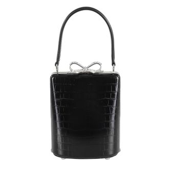 Self Portrait self-portrait Black Croc Mini Bag