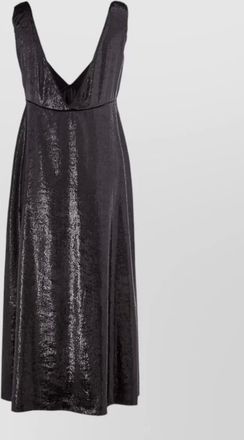 Lardini v-neck a-line maxi dress