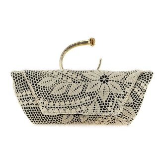 Magda Butrym Bracelet Crochet Tas - Dames - Tassen - Zwart - Maat: ONE Size Katoen