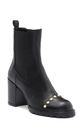 Stuart Weitzman Allpearls 80 Chelsea Boot in Black at Nordstrom Rack, Size 7