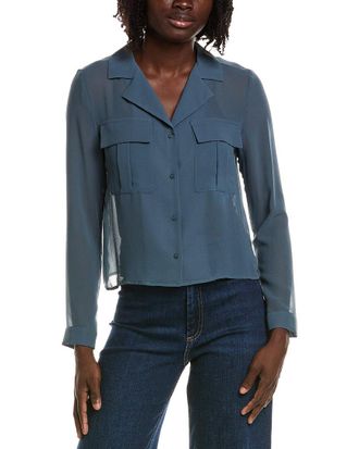 T Tahari Cropped Utility Top
