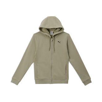 Puma Kapuzensweatshirt PUMA W TAD ESSENTIAL FT FZ, Damen, Gr. XL, lux army, Sweatware, Obermaterial: 70% Baumwolle, 30% Polyester, regular fit normal, Swea