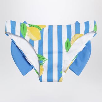 MC2 Saint Barth Striped Briefs with Lemon Print and Bow