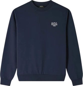 A.P.C. A.p.c. - Standard Rue Madame Sweatshirt - Heren - Sweatshirts & Hoodies - Blauw - Maat: S Katoen